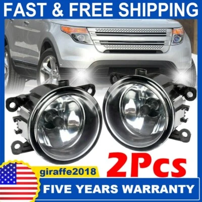 FIT 2011 2012 2013 2014 2015 Ford Explorer [Glass Lens] Fog Lights Bumper Lamps - Image 1 of 4