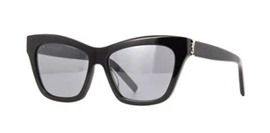 Saint Laurent SL M79 Black/Grey Silver Mirrored (001) Sunglasses - Picture 1 of 4
