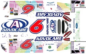 #6 Trevor Bayne Advocare Ford Roush Racing 1/24th - 1/25th Scale Decals - Bild 1 von 7