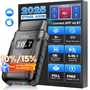 XTOOL A30M Bluetooth OBD2 Car Full System Bi-directional Diagnostic Scanner Tool - Picture 1 of 17