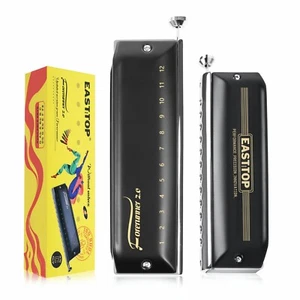 Easttop Updated FORERUNNER 2.0 without valves Chromatic Harmonica 12Hole Key C - Picture 1 of 18