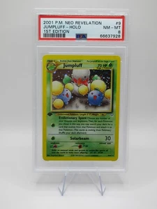 PSA 8 Near Mint/ Mint 2001 P.M.Neo Revelation Jumpluff First Edition Holo - Picture 1 of 2