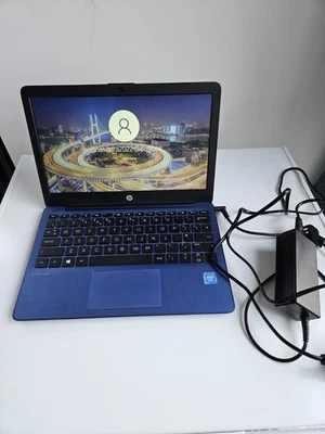 HP Stream Laptop 11-ak0021na 11.6", Intel® Celeron®, 4GB RAM, 64GB eMMC, Blue HD - Image 1 of 4