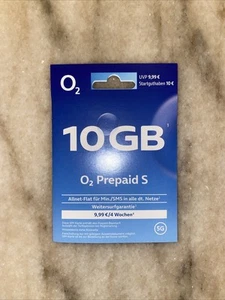 Karta SIM Karta SIM Prepaid Doładowanie karty Niemiecka O2 15€ - Zdjęcie 1 z 2
