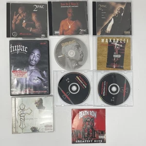 Vintage 2Pac Tupac CD Lot Death Row Greatest Hits All Eyez On Me Makaveli DVD - Picture 1 of 11