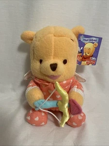 Vintage 2003 Fisher Winnie The Pooh Babies Cuddly Cupid Small Stuffed Animal 5" - Picture 1 of 4