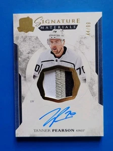 Tanner Pearson The Cup Signature Materials Auto Patch Limit /99 - Picture 1 of 8
