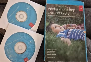Adobe Photoshop Elements 2018 CD with Serial Number Never Installed - Picture 1 of 4
