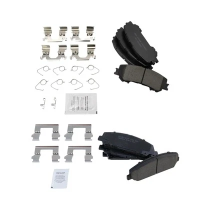 For Nissan Titan 2017-2021 TRQ BFA82102 Ceramic Front & Rear Disc Brake Pads - Image 1 of 4