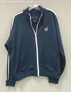 Abercrombie & Fitch Jacket Size XL Men Regular Navy Blue Muscle Track - Picture 1 of 4