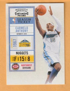 Parches Carmelo Anthony Denver Nuggets 2010-11 Playoff Contenders #17 Salón de la fama - Imagen 1 de 2