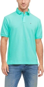 Tommy Hilfiger Polo Aqua Splash XXL Calce Clásico Algodón Para Hombres Nuevo Con Etiquetas - Imagen 1 de 15