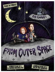 The X-Files Jose Chung's From Outer Space Alien Spaceship Artwork J.J. Lendl Art - Picture 1 of 1