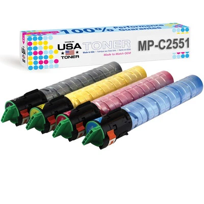 TONER For Ricoh Aficio MP C2551 MP C2051,  (CMYK, 4 ctgs) - Image 1 of 2
