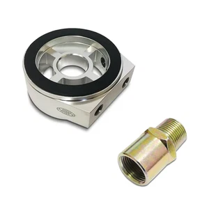 Billet Oil Adaptor Sandwich Plate For VN VP VR VS VT VX VU V6 Oil Pressure/Temp - Picture 1 of 4