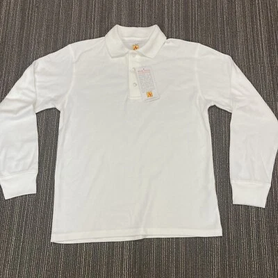 Polo Uniforme A+ YL Juvenil Grande Blanco Manga Larga Foto 1 de 4