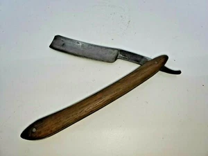 BEALEY HAWKSWORTH & MOSS STRAIGHT EDGE RAZOR WOOD HANDLE - Picture 1 of 7