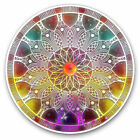 2 x Vinyl Stickers 10cm - Bright Space Mandala Flower Cool Gift #2721