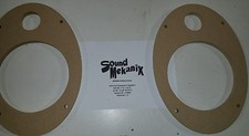 MDF Speaker / Spacer Rings, 6x9" to 6.5" & Tweeter Component Set 1/2" Thick USA