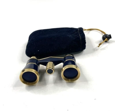 Fernglas Opernglas blau gold S&C 3x25 vintage - Bild 1 von 4