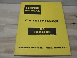 SAUBER ~ RAUPE KAT SCHECKHEFT D8 TRAKTOR 14A1-UP & 15A1-UP - Bild 1 von 1