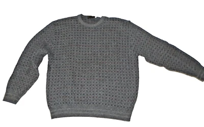 Patrick James Size L Sweater Gray with Maroon Highlights - Image 1 of 4