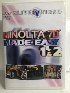 MINOLTA 7D LEICHT GEMACHT 2 X DVD DISCS ANLEITUNGSVIDEOS WIE NEU. - Bild 1 von 8