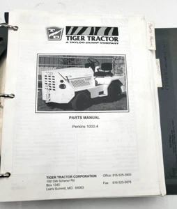 Tiger Tow Tug Tractor Parts Manual Perkins 1000.4 - Picture 1 of 10