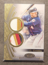 2023 Topps Tier One Carlos Correa Dual Patch Relic 10  /25