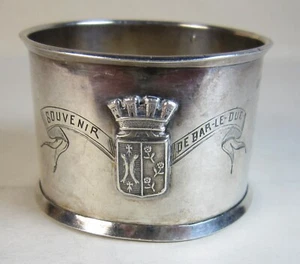 Antique French Sterling Silver Souvenir Bar-le-Duc France Napkin Ring 21.8g - Picture 1 of 8