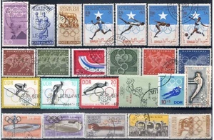 Tematica Olimpiadi Annate e Paesi vari - 59 pezzi usati (m2028) - Picture 1 of 3