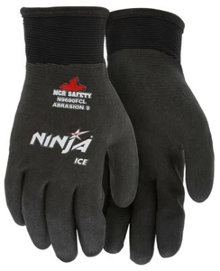 1- Ninja Ice Fully Palm Coated Insulated Cold Weather Winter Safety WORK GLOVES - Picture 1 of 3