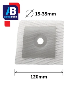 1x AquaBuild 120mm Waterproof Sealing Sleeve Membrane Pipe Collar 15-35mm Ø - Picture 1 of 6