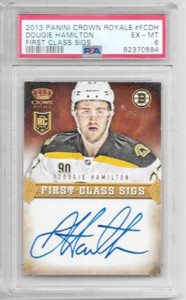 Dougie Hamilton Boston Bruins 2013 Crown Royale Rookie Auto /99 FCDH PSA 6 EX-MT