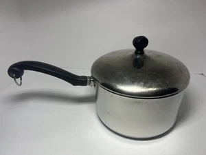 Vintage Farberware Aluminum Clad 3 Quart Sauce Pan Pot with Lid Pre 1968 - Picture 1 of 10