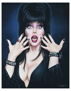 Elvira Mistress of the Dark Kunstdruck 11x14 direkt vom Künstler Horrorfilme - Bild 1 von 4