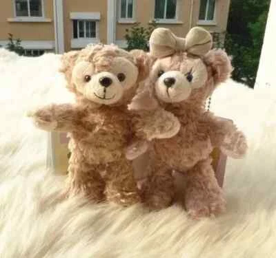 Juego de 2 llaveros de peluche Duffy Bear y ShellieMay auténticos de Disney Store Foto 1 de 4