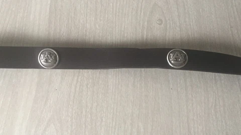 Auburn Tigers NCAA logo mens leather belt size 34 silver logo college sportswear Cover