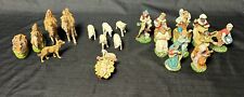 Vtg Christmas Made In Italy Creche Nativity Set, Read Description/ View pictures
