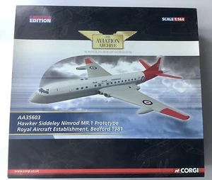 Corgi AA35603 1:144 Hawker Siddeley Nimrod MR 1 prototype Bedford 1981 MIB - Picture 1 of 10