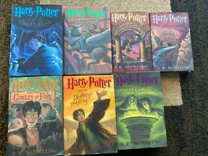MENGE 7 HARRY POTTER BÜCHER von J. K. ROWLING - HARDCOVER - ERSTAUSGABEN - Bild 1 von 12