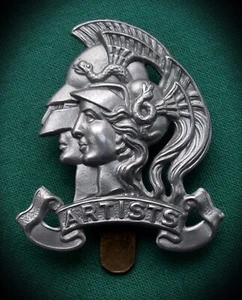 28th London Regiment, "Artists" ~ 100% Genuine British Army Military Cap Badge. - Foto 1 di 8