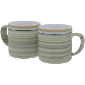 Ceramic Glazed Jumbo Coffee Mugs | Set Of 2 | Big Tea Mugs With Large Handle Des - Picture 1 of 6