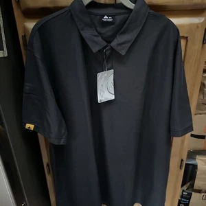 V VALANCH Men's Polo Shirts Short Sleeve Moisture Wicking Golf Athletic 2XL Blk - Picture 1 of 7
