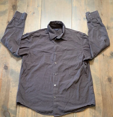 J. Crew Men's Long Sleeve Button Down Solid Brown Collared 100% Cotton Shirt L - Image 1 of 4