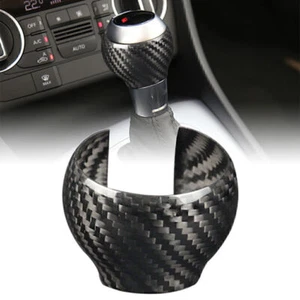 Carbon Fiber Gear Shift Knob Cover Trim For2013-2018 2014 2015 16 Audi Q3  Black - Picture 1 of 5