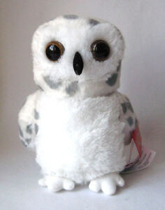 Owl plush Aurora Mini Flopsie Snowy Owl 8 inch Stuffed Animal New 31345