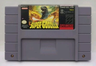 Super Godzilla Nintendo SNES Game Cartridge Only Tested  - Image 1 of 4