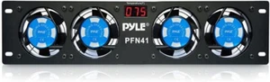 Ventilateurs de refroidissement pour équipement monté en rack Pyle 19 pouces - puissance 110 V/60 Hz, 4 refroidisseurs maître - Photo 1/3
