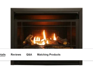 NEW Duluth Forge FDF300R #2 26,000 BTU Vent Free Dual Fuel Fireplace Insert with - Picture 1 of 1